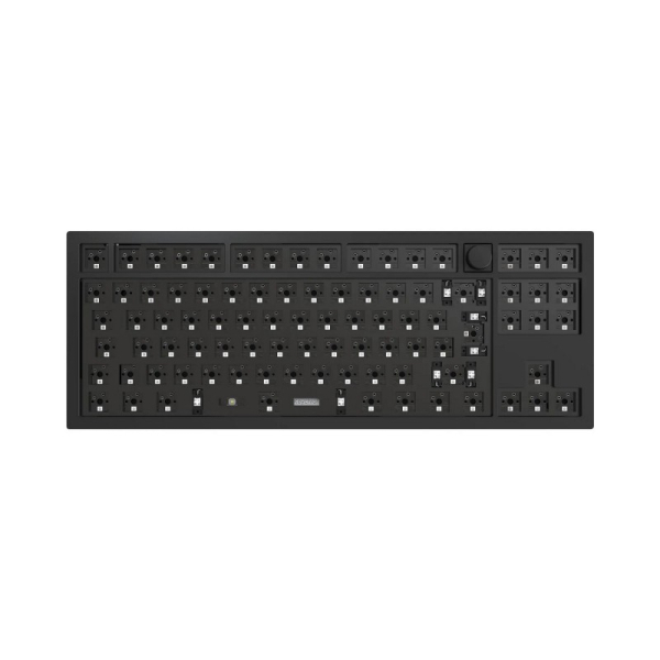 Купить Механическая клавиатура QMK Keychron Q3 TKL Knob, алюминиевый корпус, RGB подсветка, Barebone, черный